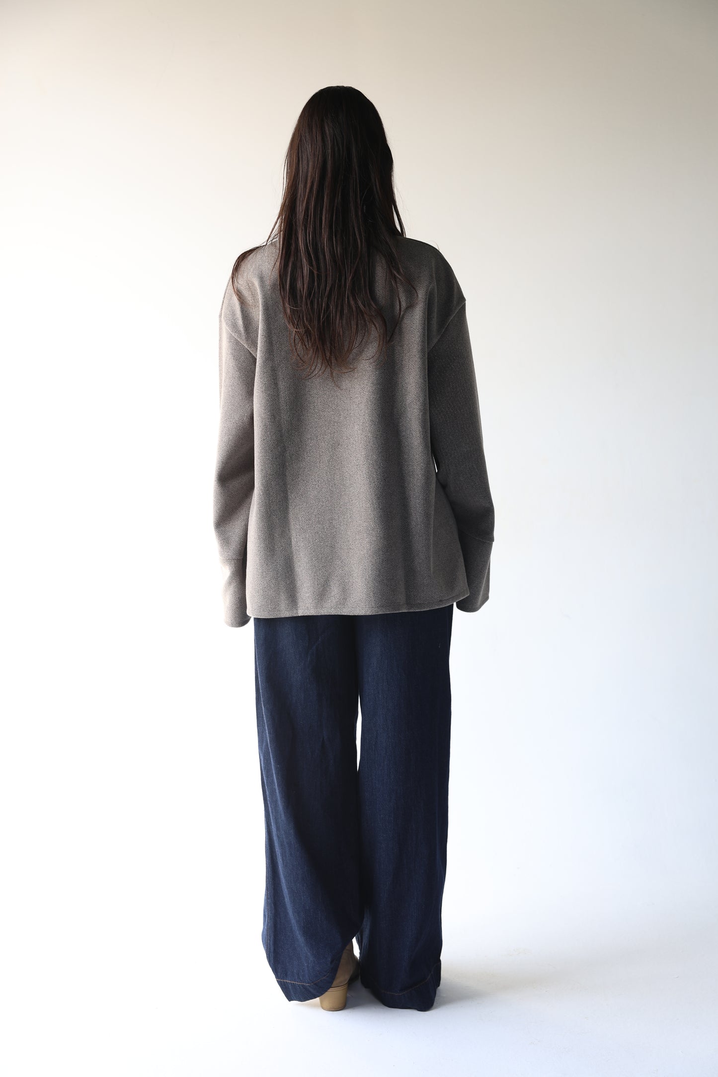 Luna - Greyish Brown Oversize Pullover