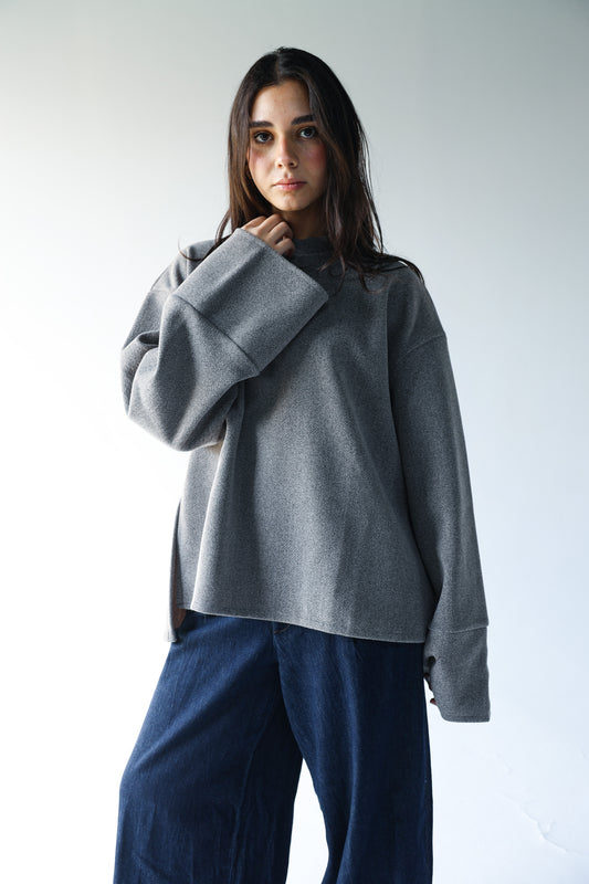 Greyish Brown Pullover