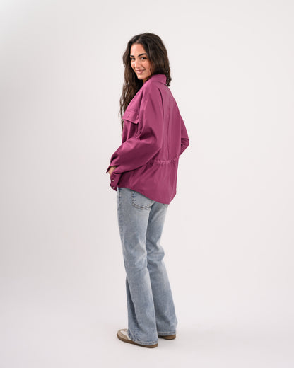 Purple Shirt with Ribbon