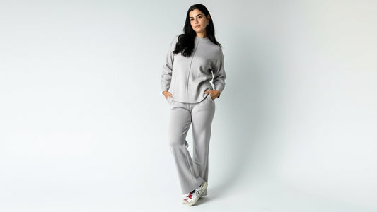 Light grey knit set